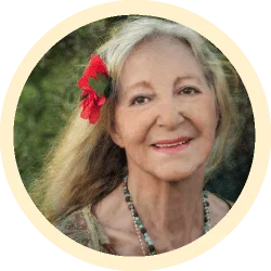 Portrait de Margot Anand fondatrice du SkyDancing Tantra